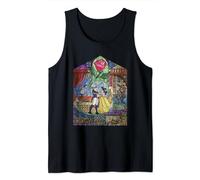 Disney Beauty & The Beast Stained Glass Rose Camiseta sin Mangas