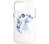 Disney Bella Durmiente Princesa Aurora Azul Floral Carcasa para iPhone 16 Pro Max