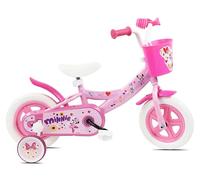 Disney - Bicicleta Infantil de 10 Pulgadas, 2 estabilizadores extraíbles, Guardabarros y Cesta Delantera!