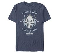 Disney Big & Tall Villains Just Fine in The Underworld Men's Tops Short Sleeve Tee Shirt, Navy Blue Heather, 3X-Large