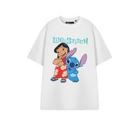 Disney Blanco Lilo & Stitch Adults Camiseta de manga corta Mujeres
