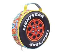 Disney Bolsa de almuerzo con forma de neumático de Cars Lightning McQueen para niños y niñas, lonchera escolar para guardería