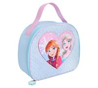 Disney Bolsa de almuerzo Frozen, poliéster, azul y rosa
