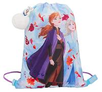 Disney Bolsa de deporte para niñas Frozen 2 con cordón Elsa Anna con llavero Olaf