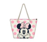Disney Mickey Minnie Mouse-Bolsa de Playa Soleil, 52 x 37 cm, Rosa Dots