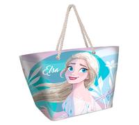Disney-bolsa de playa soleil, 52 x 37 cm, azul frozen 2