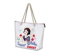 Disney-Bolsa de Playa Soleil, 52 x 37 cm, Blanco Blancanieves