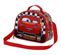 Disney, Bolsa Portamerienda 3D Unisex Kids, Rojo Cars 3, One size