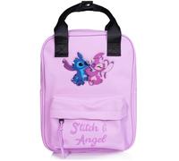Disney Bolsa Stitch y Angel para Niña - Mochila Infantil Asas - Regalo Lilo y Stitch - Ideal para Escuela o Viaje - Diseño Bonito y Resistente