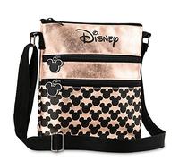 Disney Stitch Bolso Bandolera Niña y Adolescente, Bolso Mujer Cruzado con Correa Ajustable, Regalos para Ella (Mickey Mouse, 25x22x2cm)