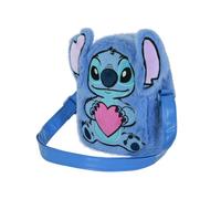 Disney Bolso bandolera Lilo y Stitch Heart cuadrado Plush Azul