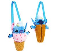 Disney Bolso Niña Bandolera Bolsos para Niñas Stitch Minnie Bolso Cruzado Correa Ajustable Plush Minnie Lilo y Stitch Regalos Niña Chica Mujer Accesorio Oficial