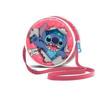 Disney-Bolso Redondo, 18.5 x 18.5 cm, Rosa Stitch Thing