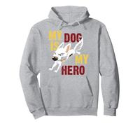 Disney Bolt My Dog Is My Hero Sudadera con Capucha, Unisex para adultos, Gris Jaspeado, XL