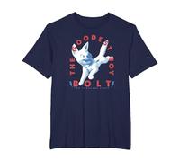 Disney Bolt The Goodest Boy Two Thousand Eight Camiseta, Hombre tallas grandes, Azul Marino, 6X Alto