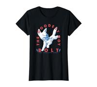 Disney Bolt The Goodest Boy Two Thousand Eight Camiseta, Mujer, Negro, XS
