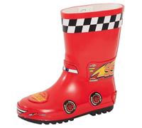 Disney Botas de Agua de Goma Cars 3D Lightning Mcqueen para niños, Botas de Lluvia Rojas