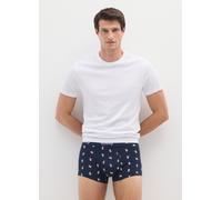 DISNEY, Boxer Azul De Algodón Elástico Ajuste Regular Con Estampado, Hombre, Blanco/azul/rojo, Talla: S