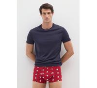 DISNEY, Bóxer Rojo De Algodón Elástico Con Estampados De Disney, Ajuste Regular, Hombre, Rojo Oscuro, Talla: XL