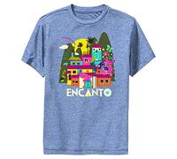 Disney Boy's Encanto Gold Poly T-Shirt, Royal Heather, Small