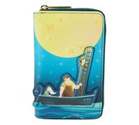 Disney by Loungefly - Monedero de la Luna Glow, Color Negro, Negro, Cremallera en el