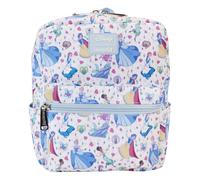 Princesa Disney Manga Estilo All Over Estampado Nylon Cuadrado Mini Mochila