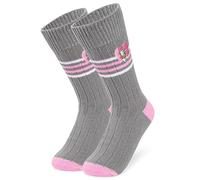 Disney Stitch Calcetines Antideslizante para Mujeres - Calcetines Cálidos con Baby Yoda, Minnie Mouse, Talla Única (Gris Daisy)