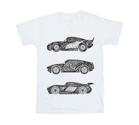Disney Camiseta Cars Coches con Texto de Algodón Niñas (BI12567)