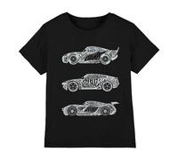 Disney Camiseta Cars Coches con Texto de Algodón Niñas (BI12567)