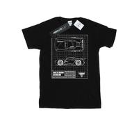 Disney Camiseta Cars de Jackson Storm Blueprint para Hombre (BI17487)