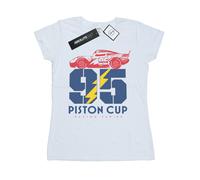 Disney Camiseta Cars Piston Cup 95 de Algodón para Mujer (BI13571)