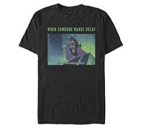 Disney Camiseta con diseño de Villanos, Negro, S para Hombre
