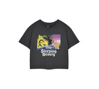 Disney Camiseta Corta Gris con Estampado de la Princesa Aurora para Mujer de Manga Corta para Ella | Ropa con Personajes de Cuentos de Hadas