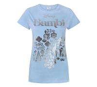 Disney Camiseta de Bambi con diseño holográfico para mujer (NS4281)