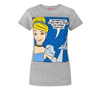 Disney Camiseta de Cenicienta modelo New Shoes para mujer (NS4265)