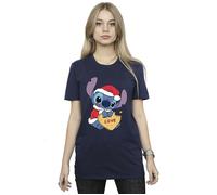 Disney - Camiseta de Lilo & Stitch Galleta de amor para Navidad de Algodón par