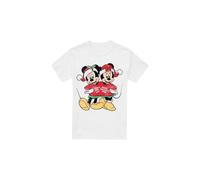 Disney Camiseta de Mickey & Minnie Mouse Jersey de Navidad para Hombre (TV3640)