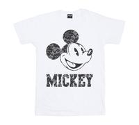 Disney Camiseta de Mickey Mouse Cordones de Algodón para Mujer (BI36090)