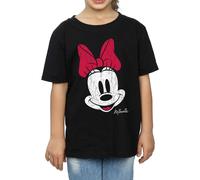 Disney Camiseta de Minnie Mouse Cara de Algodón Niñas (BI1094)