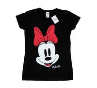 Disney Camiseta de Minnie Mouse Cara de Algodón para Mujer (BI30967)