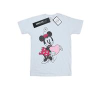 Disney - Camiseta de Minnie Mouse Corazón de Algodón Niñas