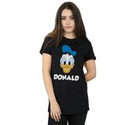 Disney - Camiseta de Pato Donald Cara de Algodón para Mujer