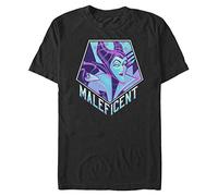Disney Camiseta de Villanos Starry, Negro, L para Hombre