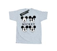 Disney - Camiseta Four Heads de Mickey Mouse de Algodón para Hombre