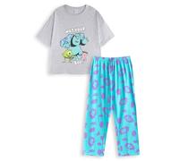 Disney Camiseta Gris de Monsters Inc para Mujer | Manga Corta 'Not Your Boo!' Camiseta gráfica | con Sully, Boo y Mike Wazowski | Ropa de Dormir y Ropa de Descanso de Ajuste Relajado