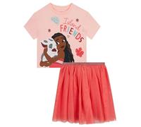 Disney Camiseta Niña Moana Con Pua, Conjunto Niña Con Camiseta Y Falda Tutu, Ropa Verano, 5-6 Años