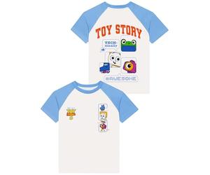 Disney Camiseta Niño Toy Story, Camisetas Manga Corta Niño con Snappy, Atlas & Smarty Pants, Verano Ropa Niño, Multicolor 5-6 Años