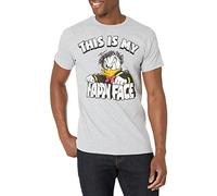 Disney Camiseta para Hombre con Cara de Pato Donald, Gris Brezo, Large