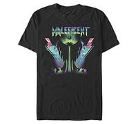 Disney Camiseta para Hombre Villains-Mal Rocksolides, Negro, M