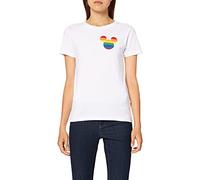 Disney - Camiseta para Mujer, Blanco, L